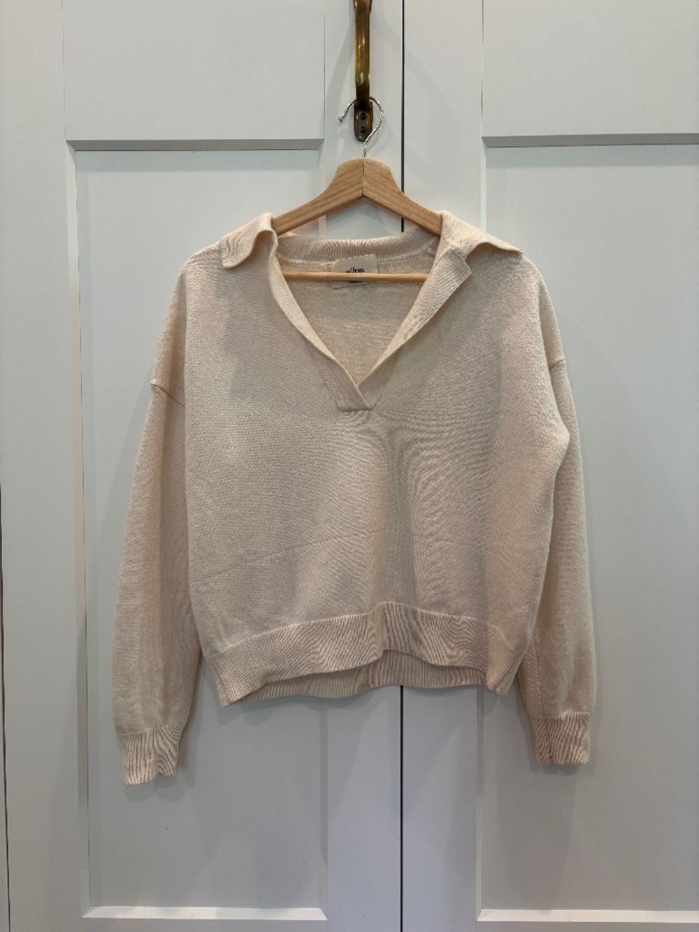 Wilfred V Neck Polo Merino Sweater